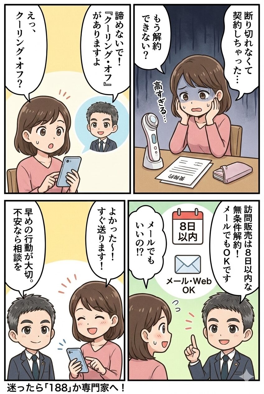 クーリング・オフ完全ガイド｜契約を取り消す方法・期間・文例を司法