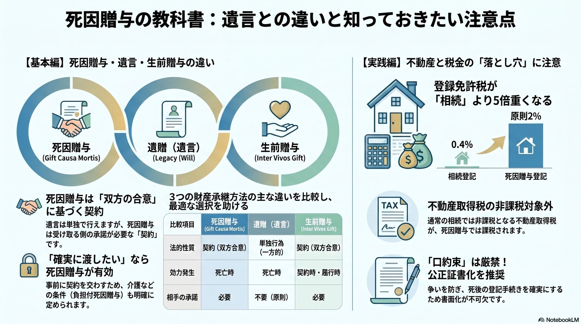司法書士が解説】死因贈与とは？遺贈との違い・不動産登記・相続税